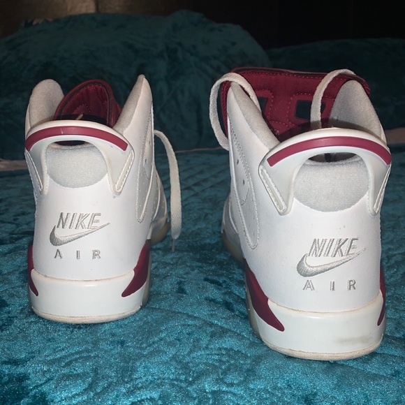 Jordan 6 white maroon - Picture 5 of 7